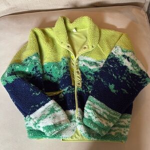 Free People Movement Fleece Zip Pattern Jacket